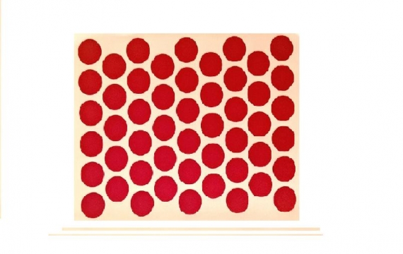 Заглушка конфірматна самоклеюча 9032 (червона) 36240