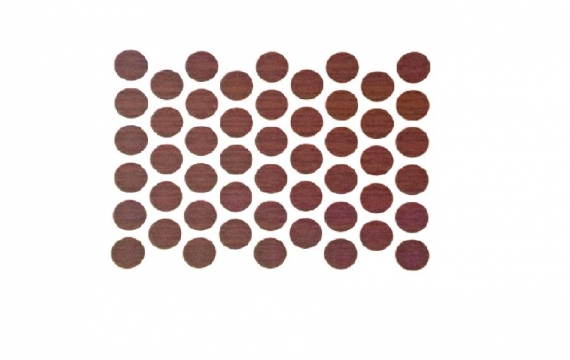 Заглушка конфірматна самоклеюча 7102 (махонь) 36241