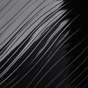 Панель МДФ (хвиля чорна глянець 665) 2800*1220*18 мм 75826